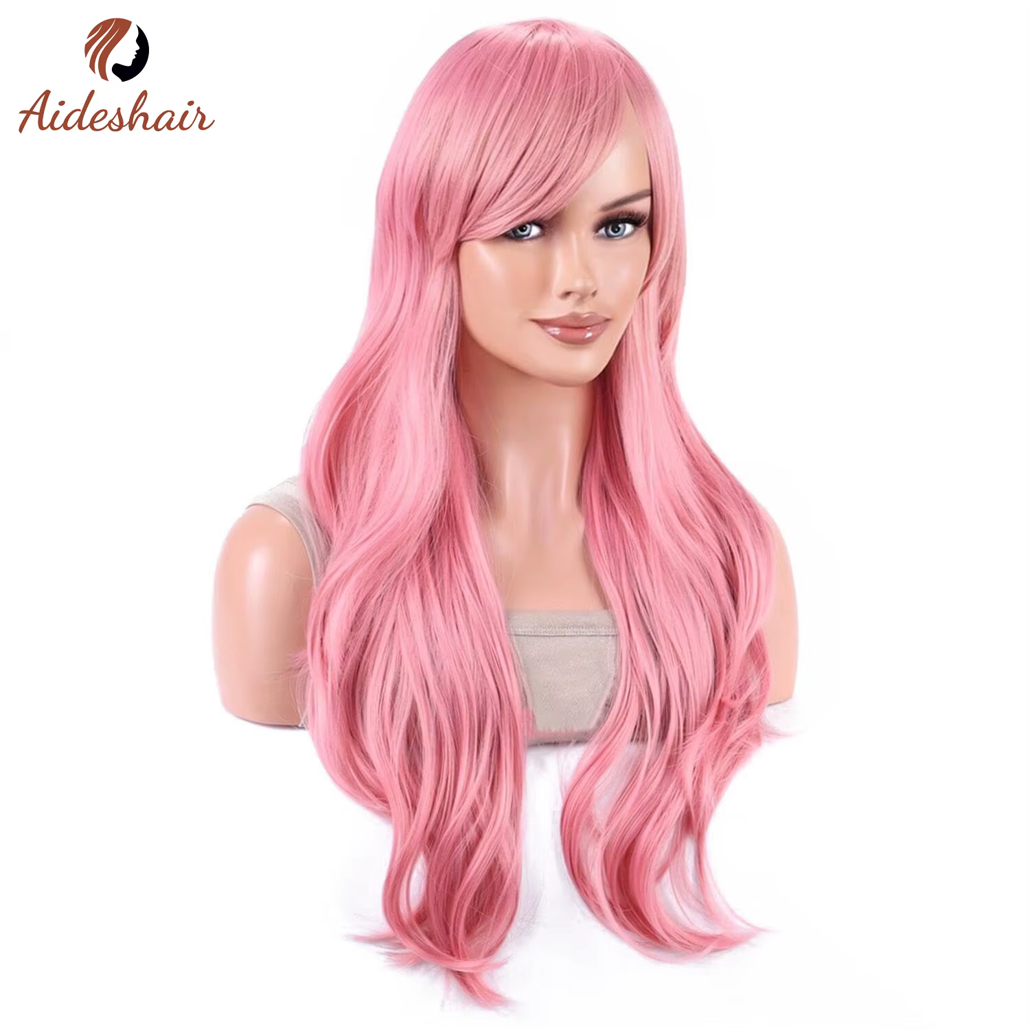Aideshair perruque synthétique perruques de mode 28 "70 cm de long cheveux bouclés ondulés résistant à la chaleur
