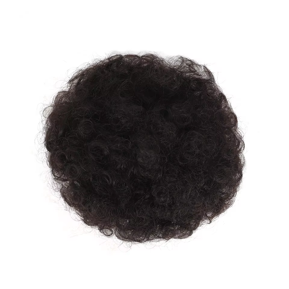 LUPU synthétique Afro bouffée cordon queue de cheval crépus bouclés cheveux chignon avec Clips dans les Extensions Updo pour les femmes noires