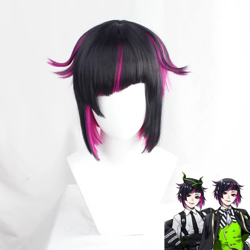 Perruque de Cosplay Anime Lilia Vanrouge Twisted Wonderland pour femmes