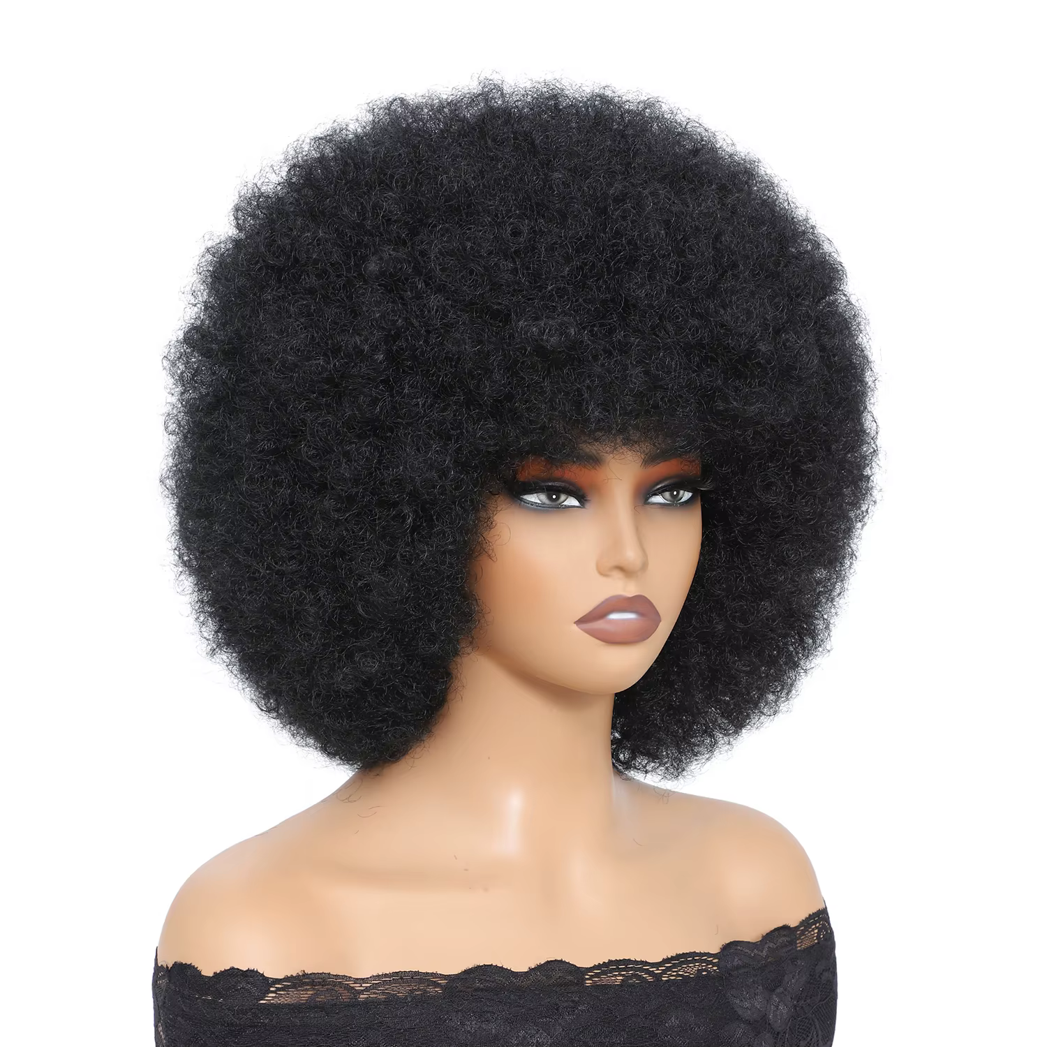 Perruques Afro pour femmes noires 14 pouces années 70