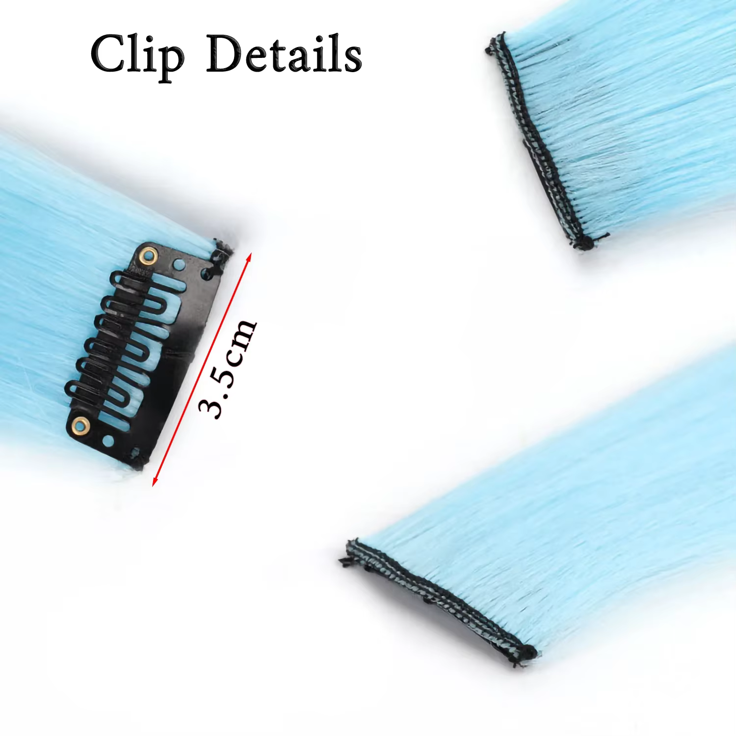 Extensions capillaires synthétiques lisses de 20 pouces