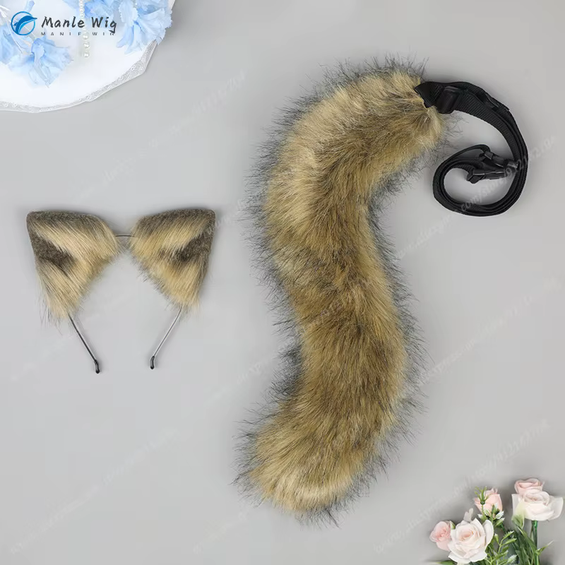 Ruggie Bucchi Cosplay perruque lin marron dégradé perruques courtes Anime Cosplay perruque résistant à la chaleur cheveux synthétiques Halloween + bonnet de perruque