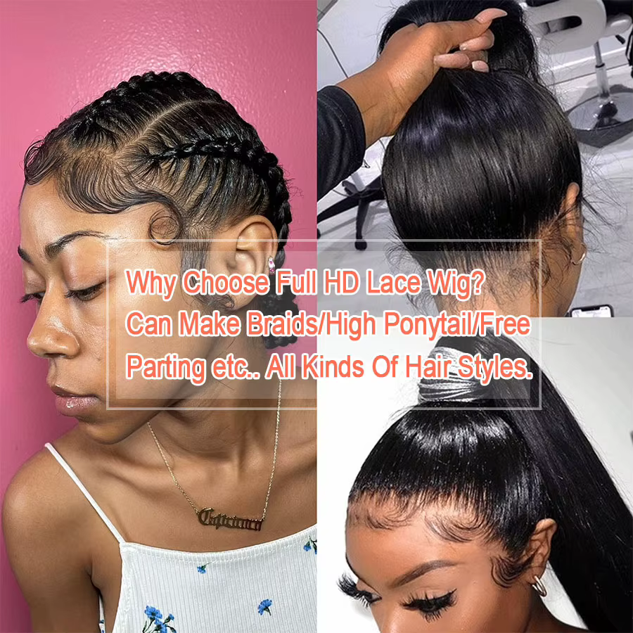Perruque Full Lace Wig Brésilienne Naturelle