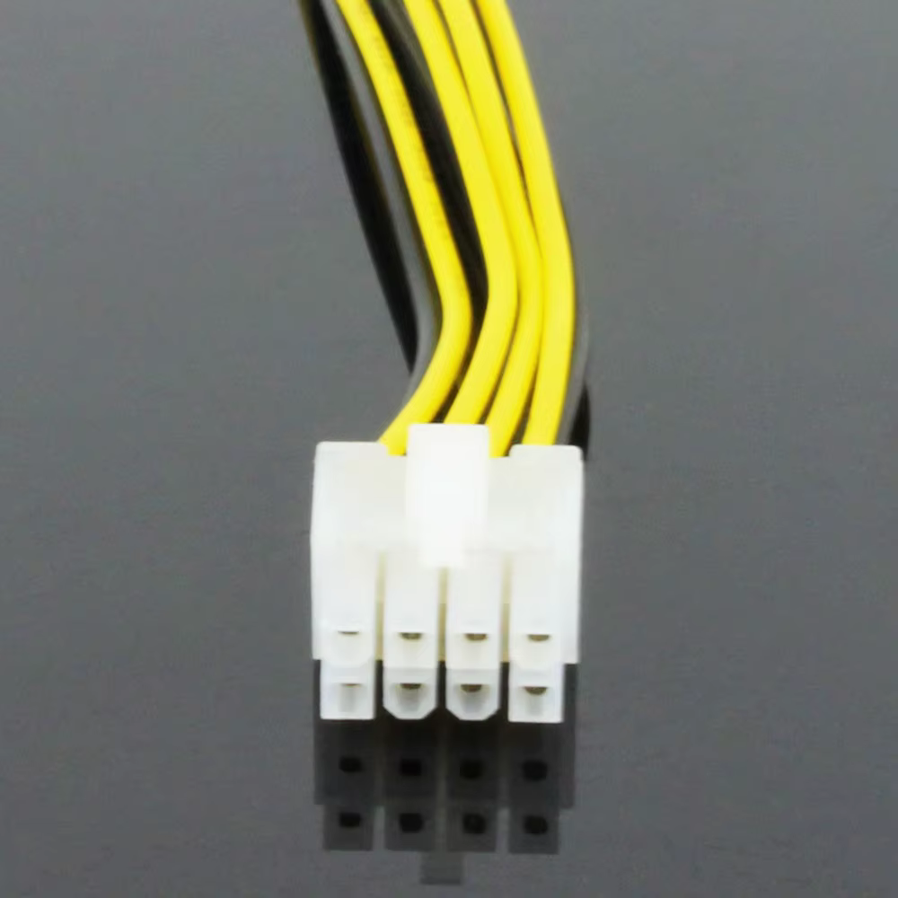 OULLX 8 broches à 8 broches ATX EPS mâle à femelle Extension d'alimentation CPU PSU carte mère câble adaptateur d'extension d'alimentation