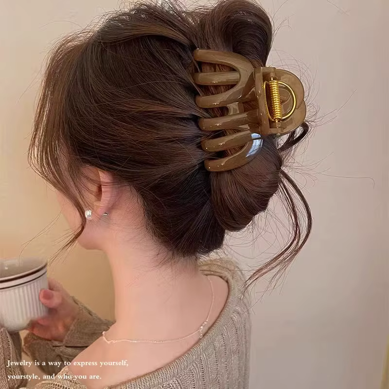 Nouvelle conception, pince à cheveux en forme de citrouille de qualité supérieure pour femmes