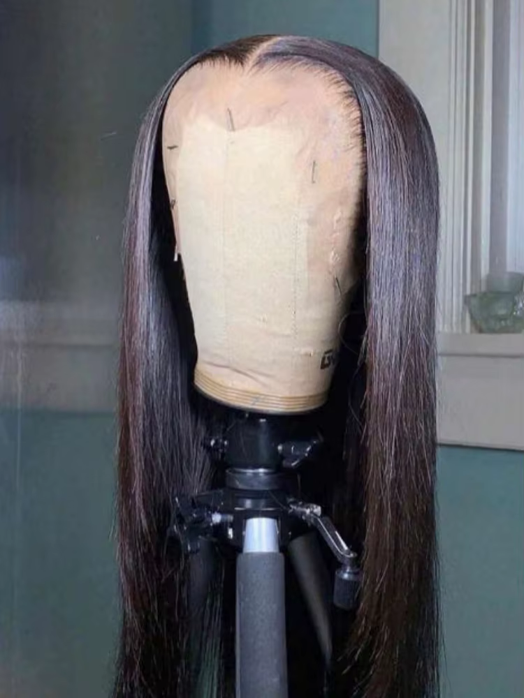 Perruques Lace Front sans colle Prêtes à Porter 13*4/13*6 Cheveux Humains Noirs Densité 250% Couleur Naturelle