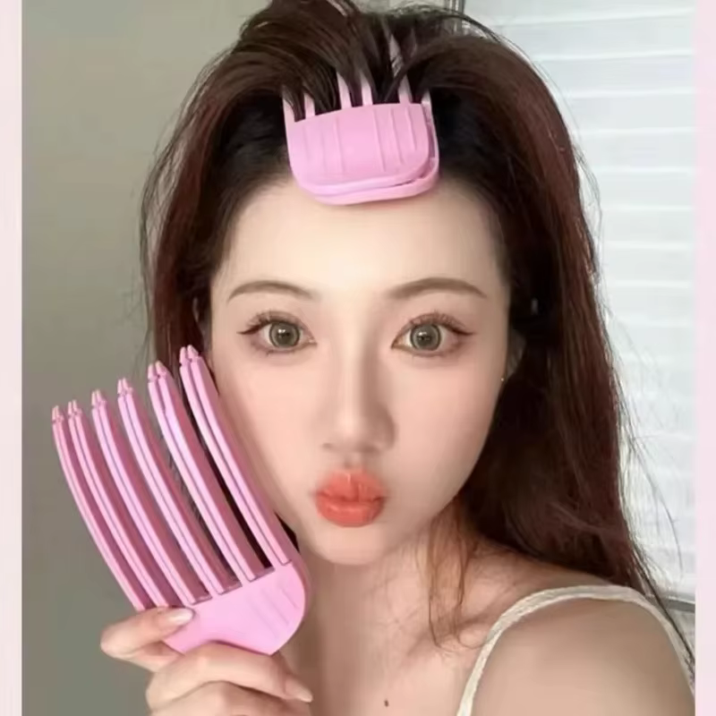 Épingle à cheveux moelleuse frangue à friser Clips racines