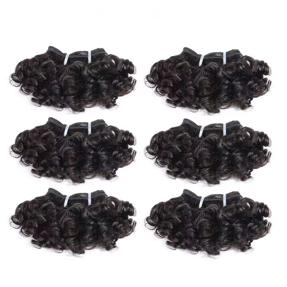 Extensions de cheveux brésiliens bouclés rebondissants paquets