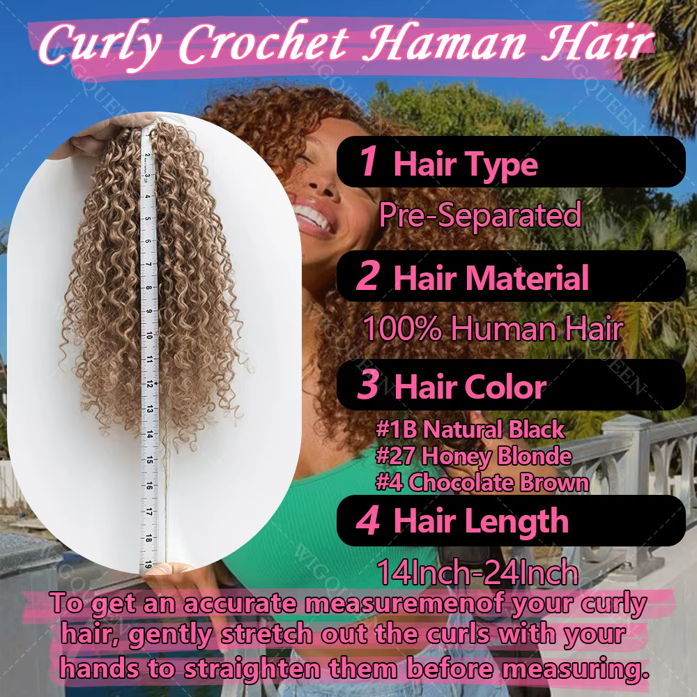 # Extensions de cheveux humains au crochet