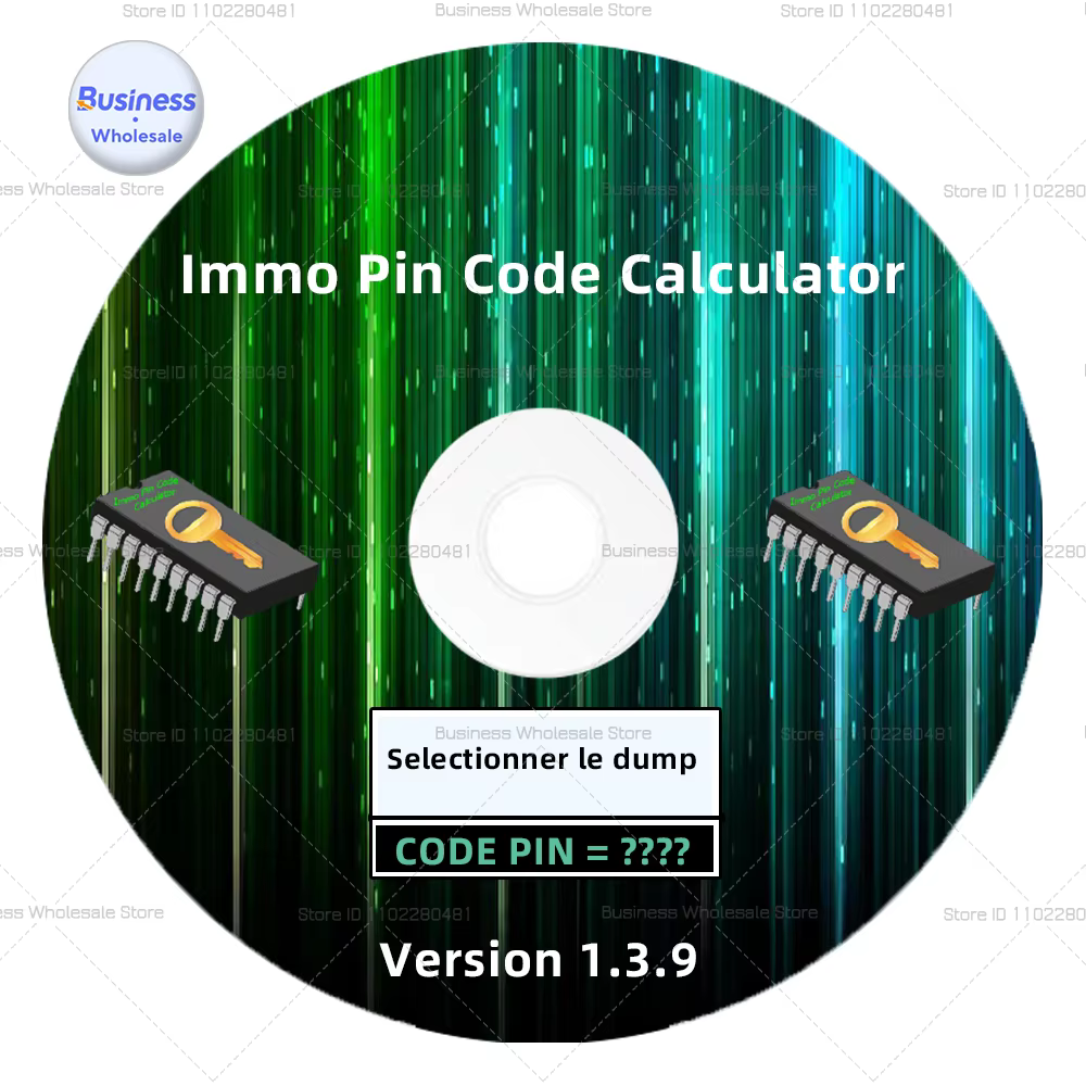 Calculatrice de codage Calculatrice IMMO PIN CODE V1.3.9 keygen Outils de réparation automobile Logiciel pour décoder le code pin sur de nombreux ECU PSA par dump