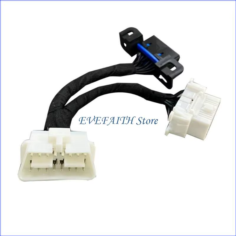 Double connecteur d'extension 124B OBDII, séparateur en Y, câble mâle à femelle 16 broches, OBD OBD2