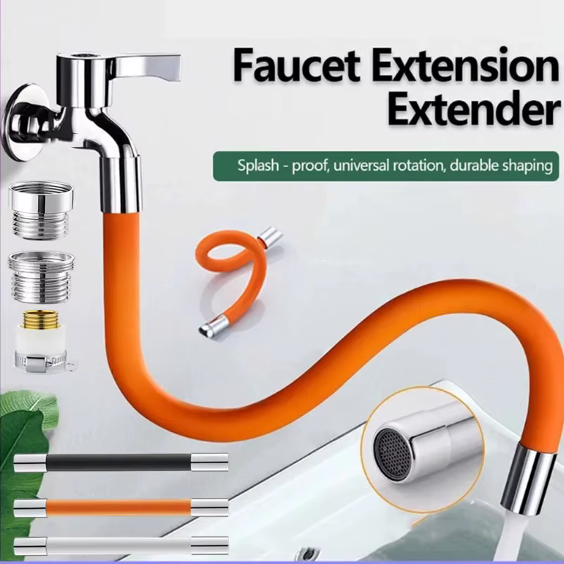 Tube d'extension de robinet d'économie d'eau de cuisine, rallonge de flexion, rotation à 360 °, tube de filtre de ark