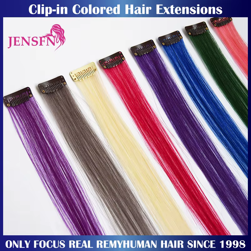Extensions de cheveux humains à clipser pour femmes