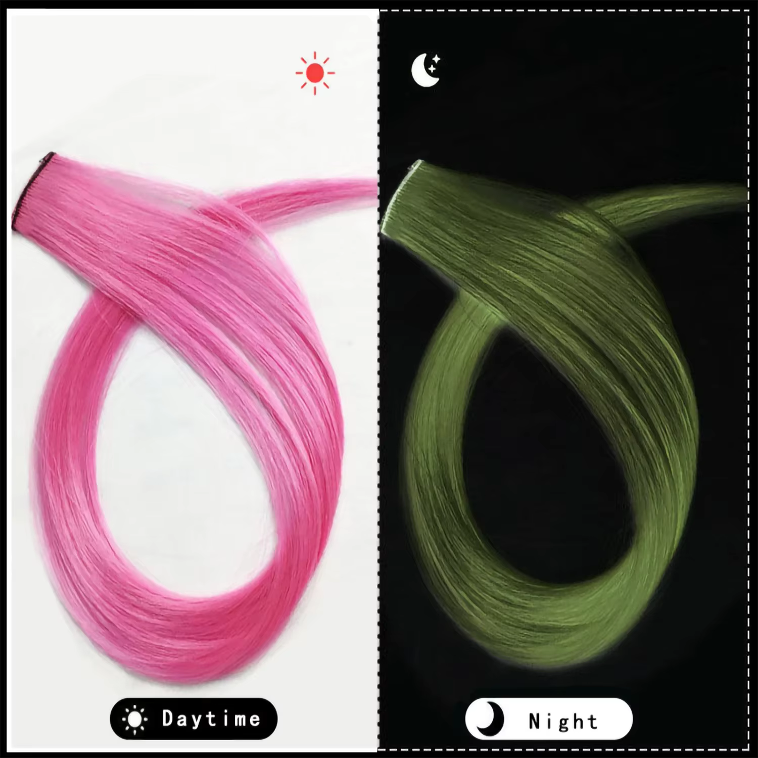 Extensions capillaires synthétiques lisses de 20 pouces