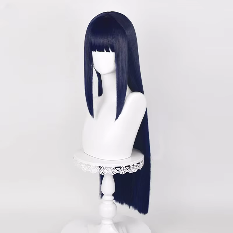 Perruque Synthétique Nouveau! Perruques de Cosplay synthétiques lisses Anime Hyuga Hinata