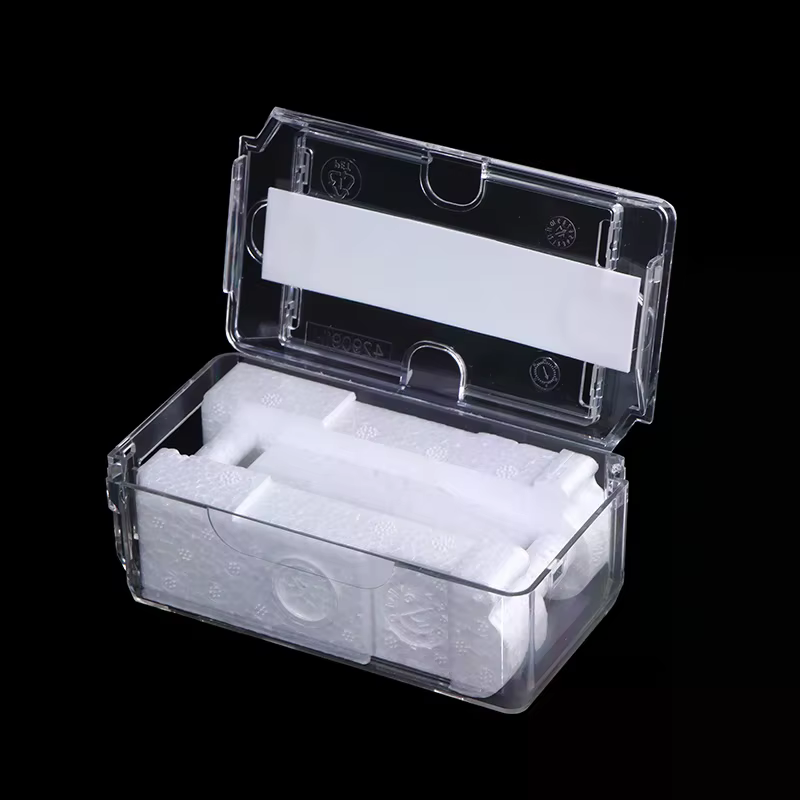 Boîte de rangement universelle pour bijoux, boîte à montres pour hommes, boîte à montres vintage transparente à grille unique, boîtes cadeaux de Noël