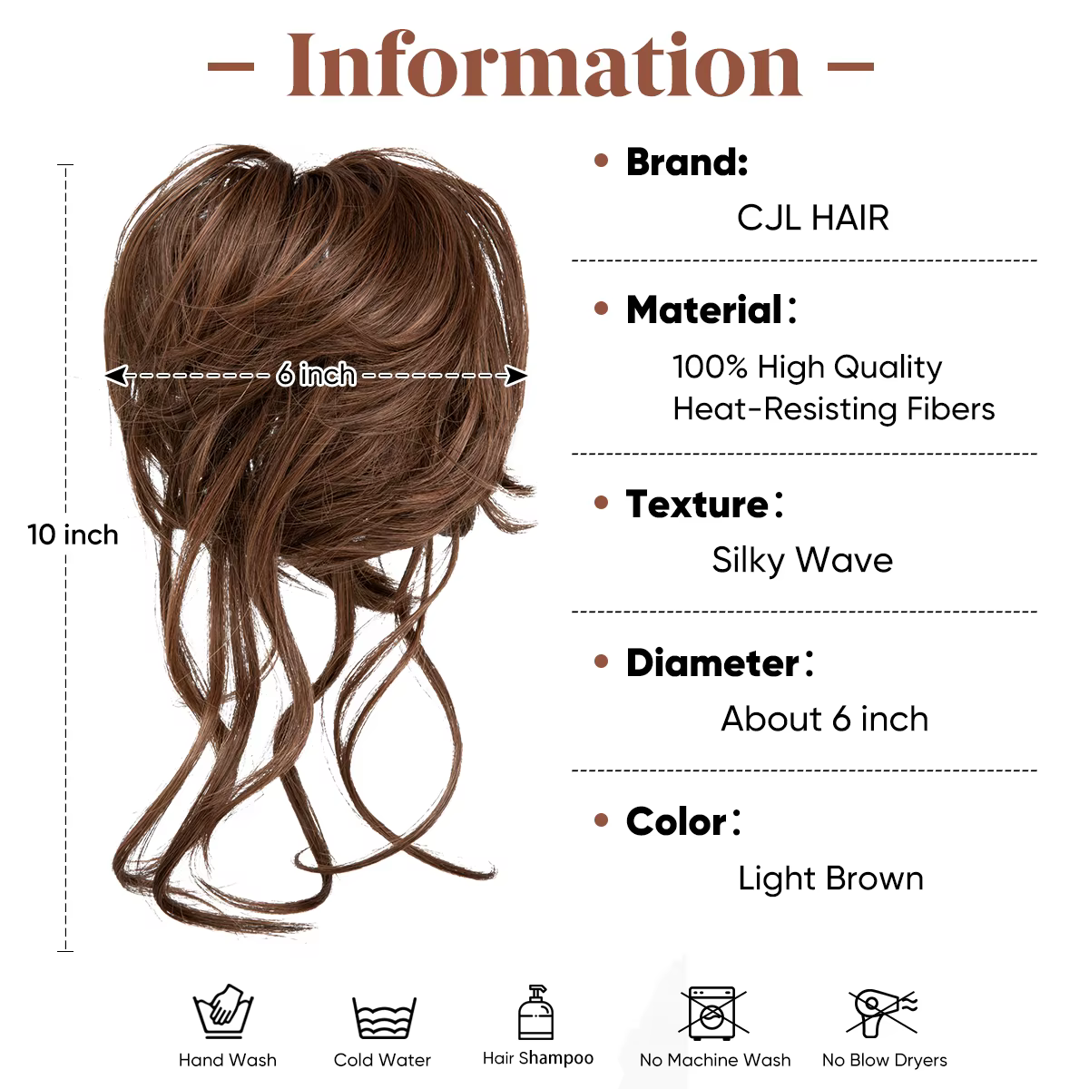 Postiches chignon synthétique pour femmes