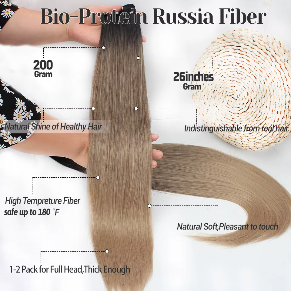 Extensions capillaires synthétiques lisses Bio