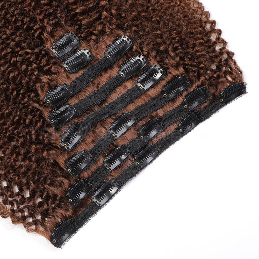 2 # 4 # Extensions de cheveux humains bouclés afro