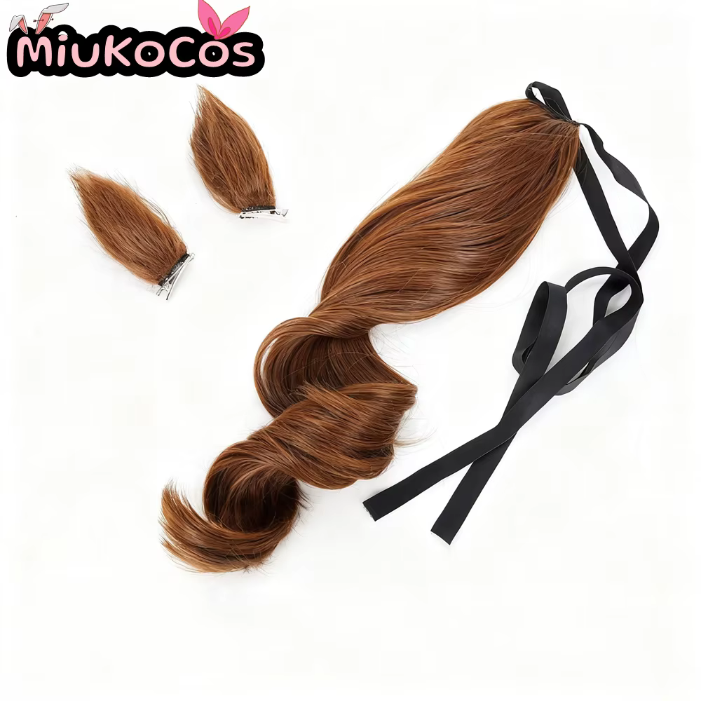 EN STOCK アvoisキン Agnes Tachyon Cosplay perruque avec oreilles et queue MiukoCosplay jeu Umamusume: joli Derby