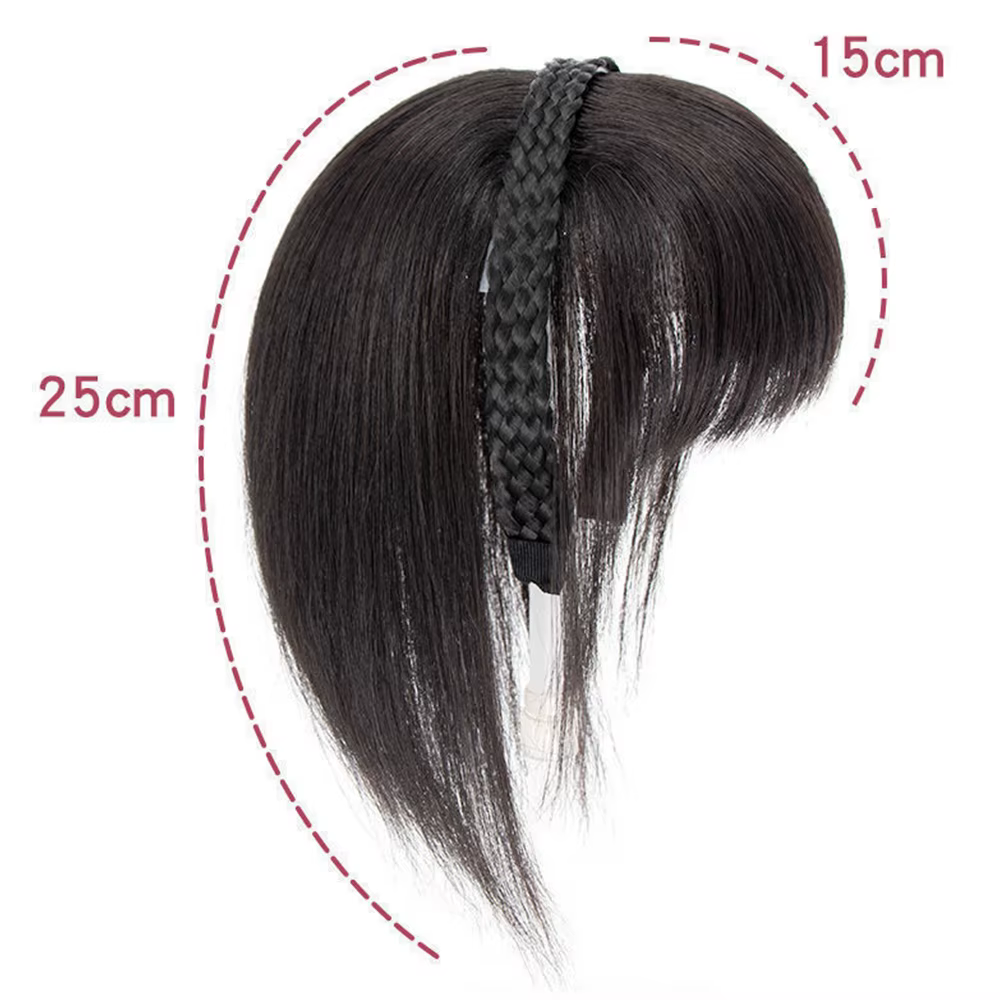 Nouveau faux cheveux bandeau perruque frange bandeau Extension de cheveux femmes filles Clips dans l'extension de cheveux accessoires de cheveux postiche Clips