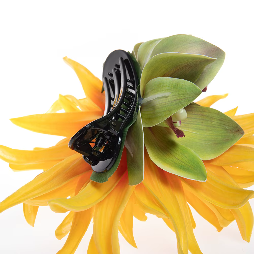 Pince à cheveux orchidée Nunlia glamour pour séparés euse hawaïenne Hula