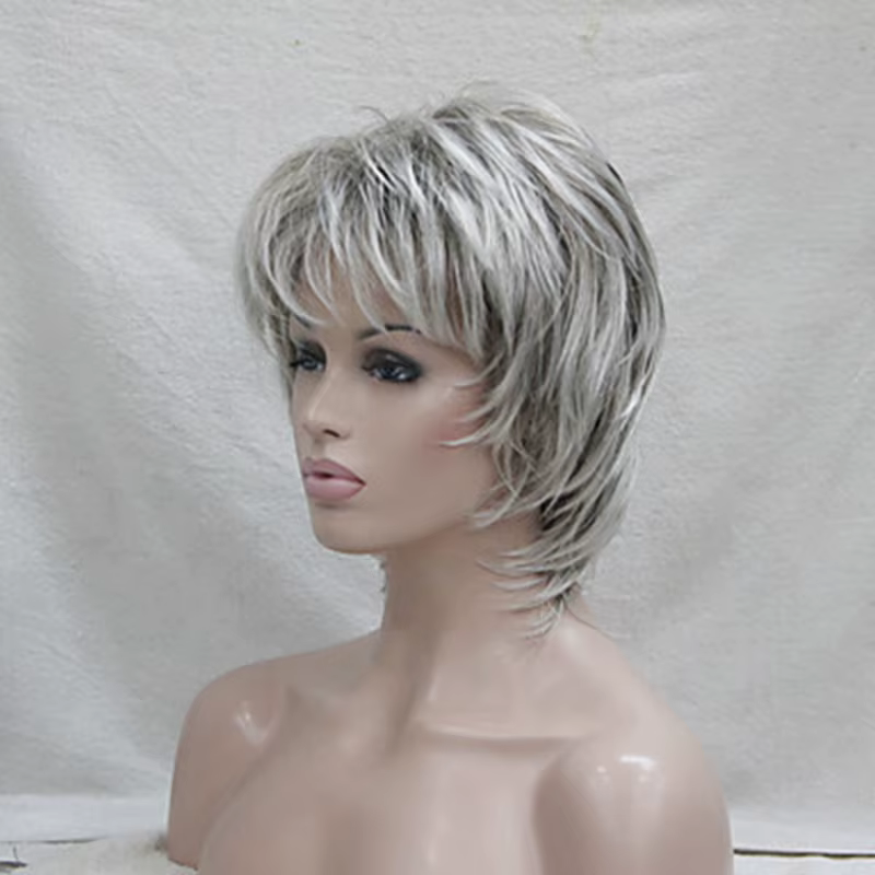 HAIRJOY – perruque synthétique bouclée coupe Pixie
