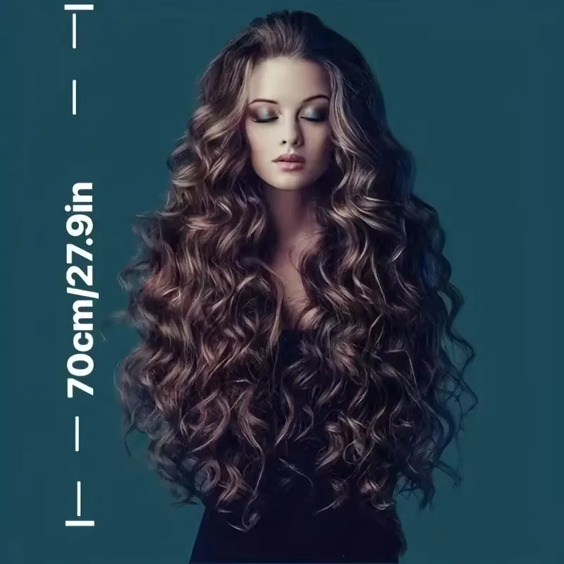 Perruques de cheveux longs ondulés pour femmes