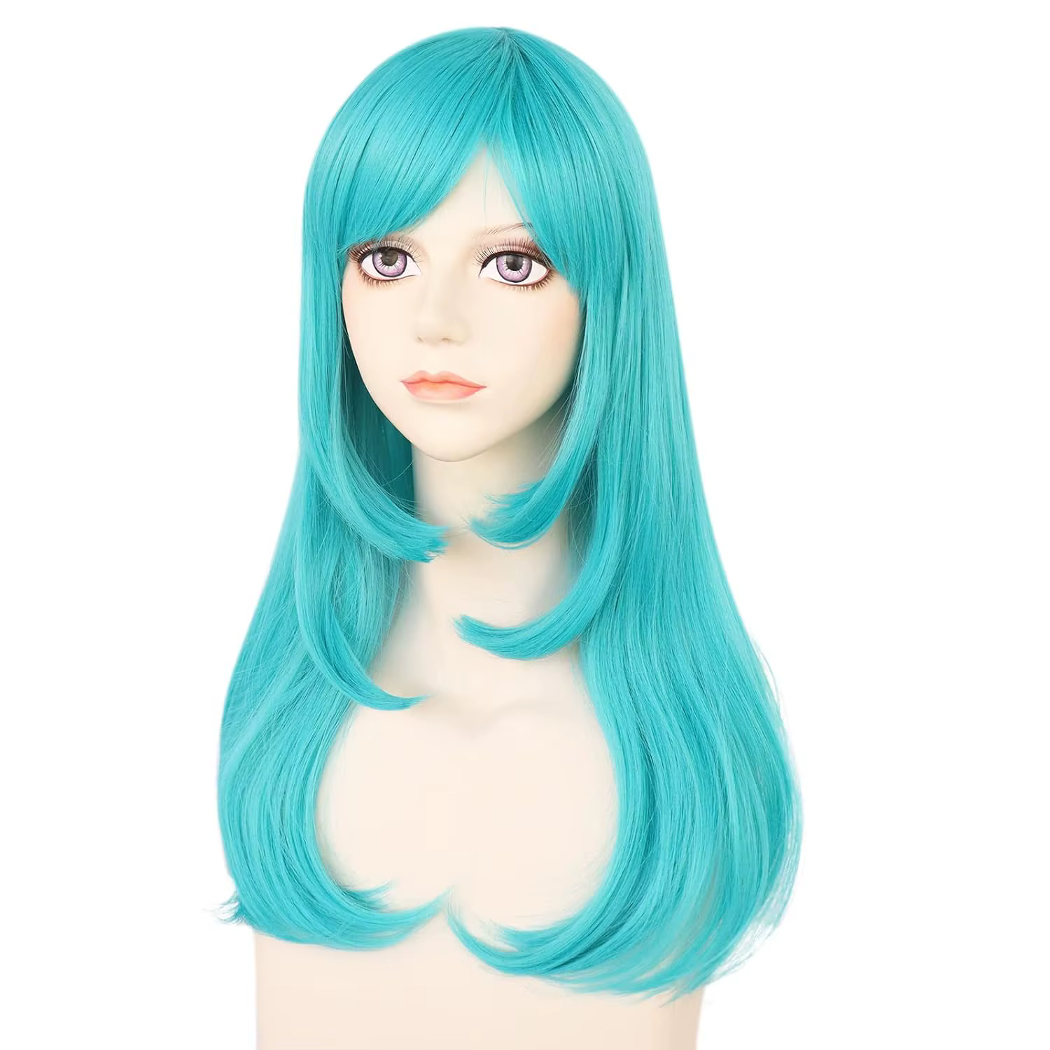 Perruque de cosplay Blue Dragon Ball Bulma pour Halloween