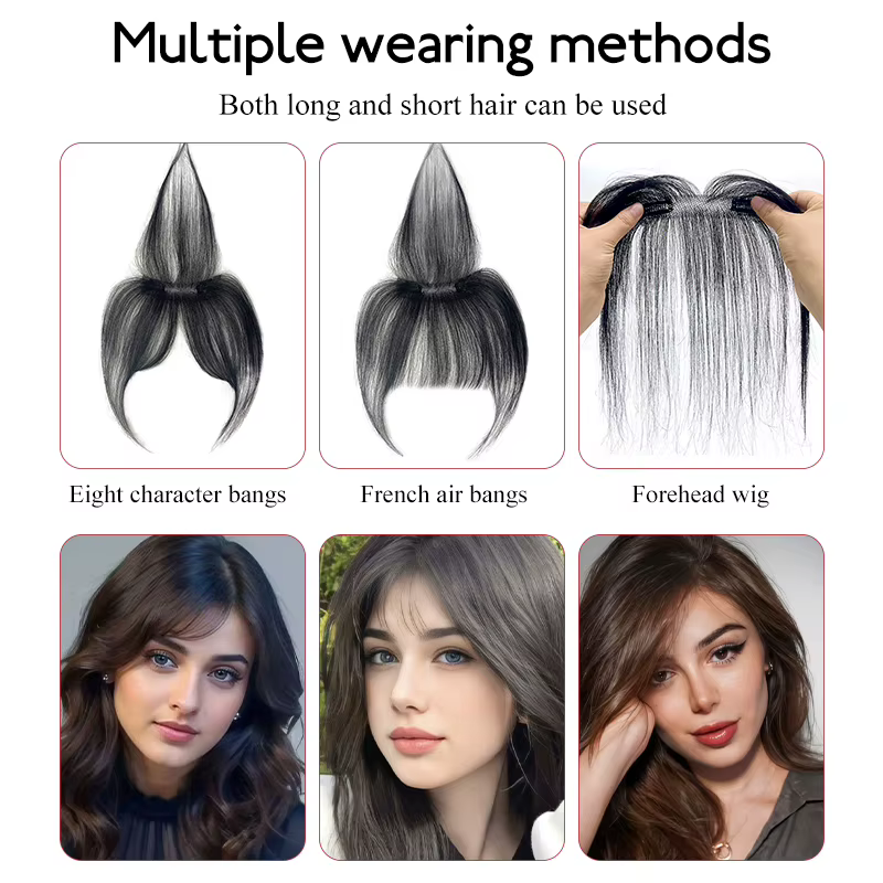 Franges frontales naturelles pour femmes