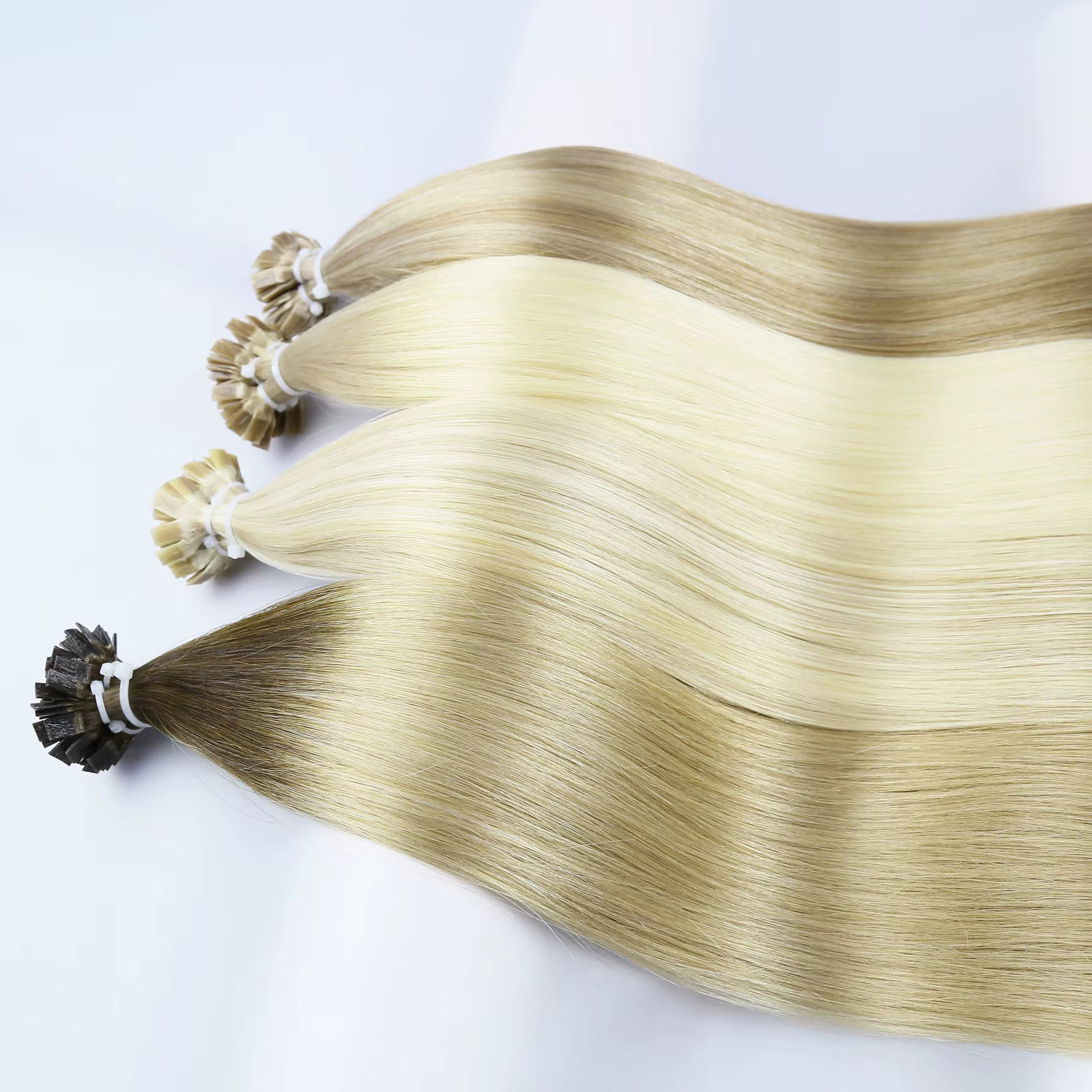 Extensions de cheveux à pointe plate