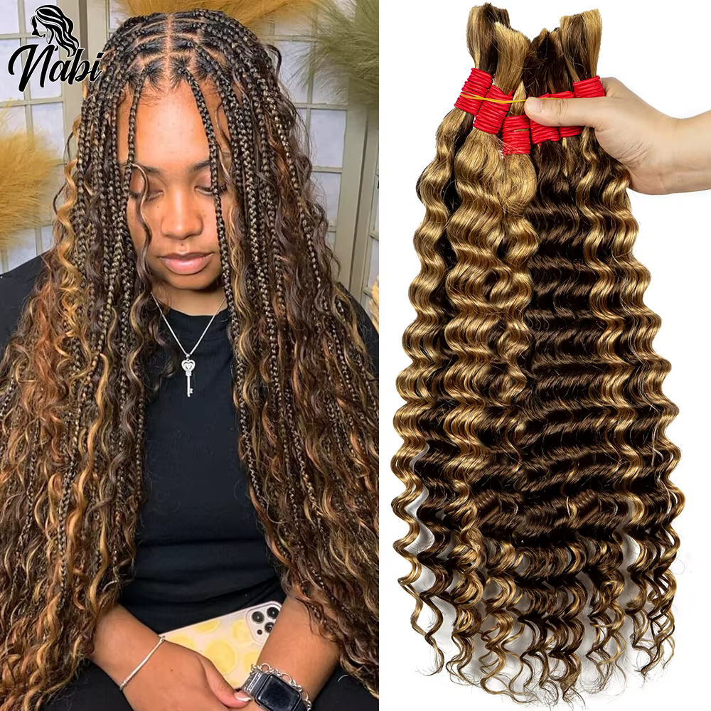 Tresses Boho Brésiliennes Naturelles Bouclées pour Femme Noire