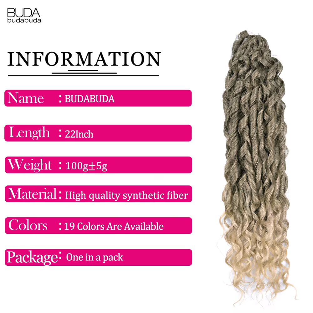22 « Jessica Hair Deep Wavy Twist Synthetic Crochet