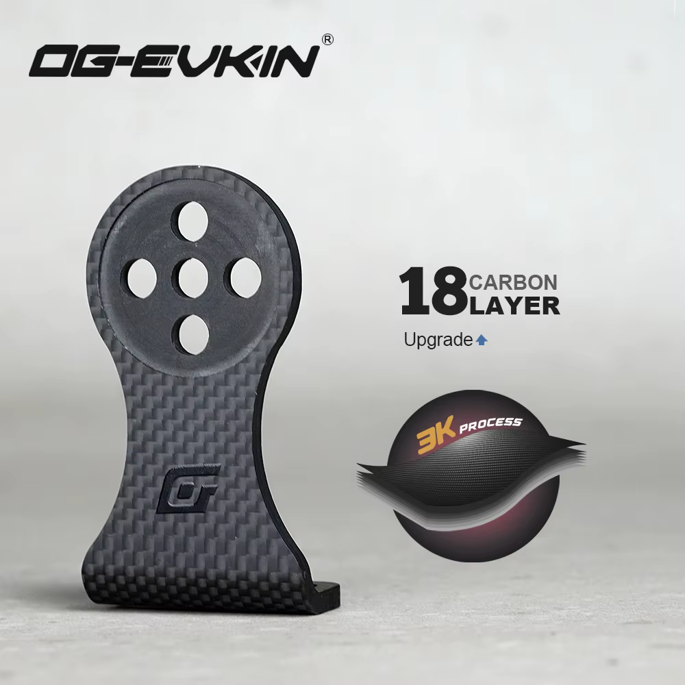 Support de guidon en carbone OG-EVKIN CM-02+ pour ordinateur de vélo, support pour compteur de vitesse, GPS, caméra, éclairage, accessoires de vélo