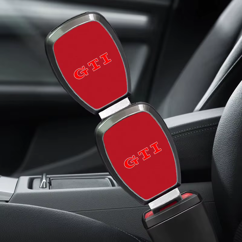 Extension de ceinture de sécurité pour voiture, clip d'extension de ceinture de sécurité avec emblème pour VW GTI Polo Passat B5 B6 B7 T4 T5 Golf 4 5 6 Tiguan Jetta