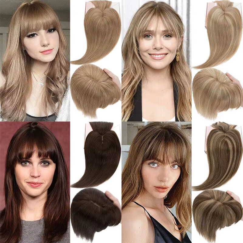Perruques de vrais cheveux humains pour femmes