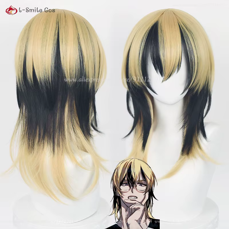 Perruque de Cosplay synthétique Rindou Haitani Ran Haitani