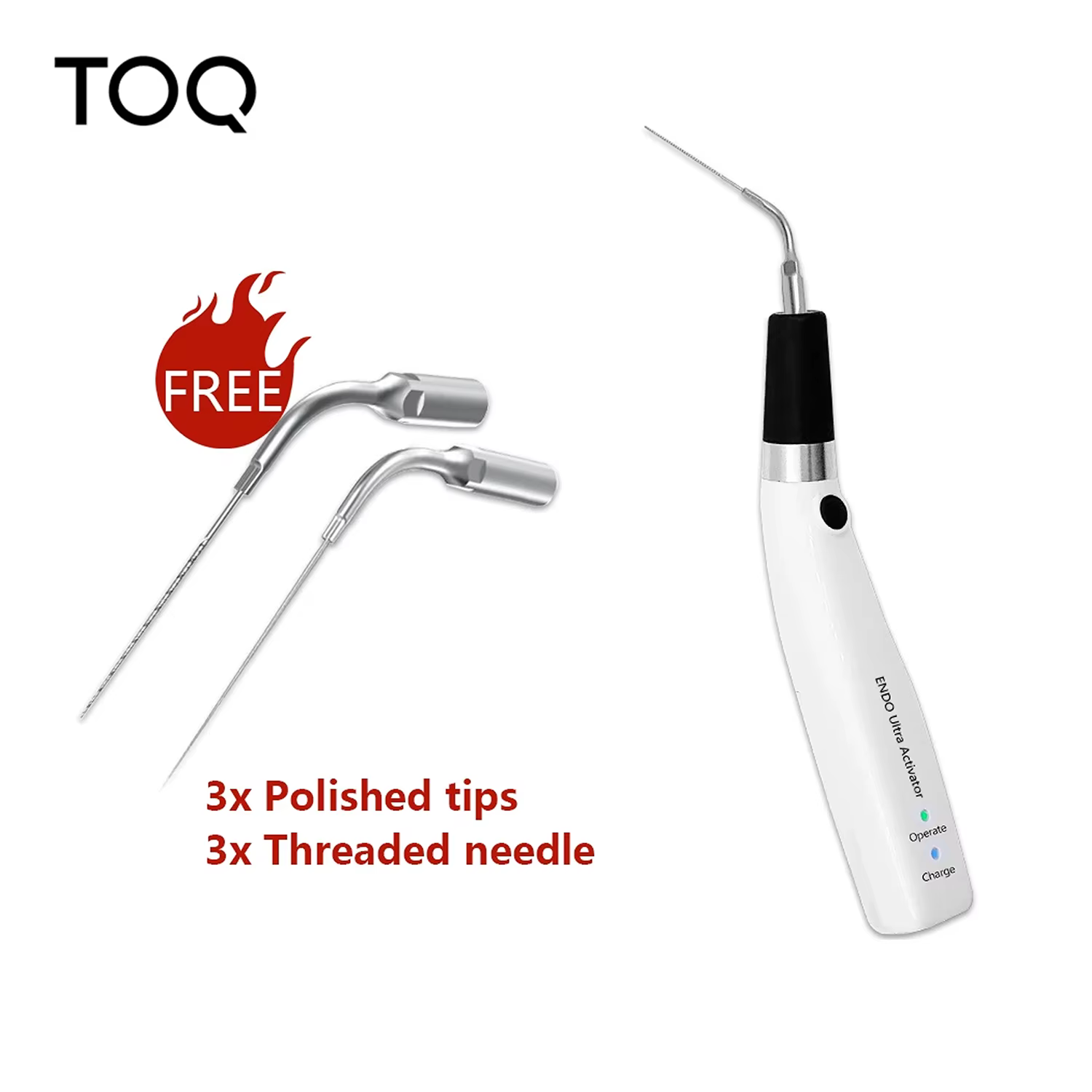 Kit de retrait de fichiers chirurgicaux Endo avec 4 embouts, produit dentaire pour l'élimination des fichiers cassés, traitement du canal radiculaire dentaire, chirurgical Endo