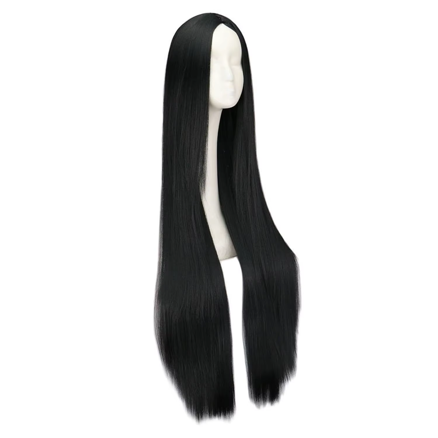 Perruques noires longues de 40 pouces / 100 cm pour femmes