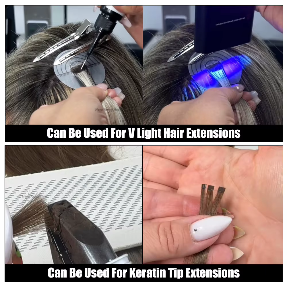 100% réel Remy Extensions de cheveux humains sans trame miel blond