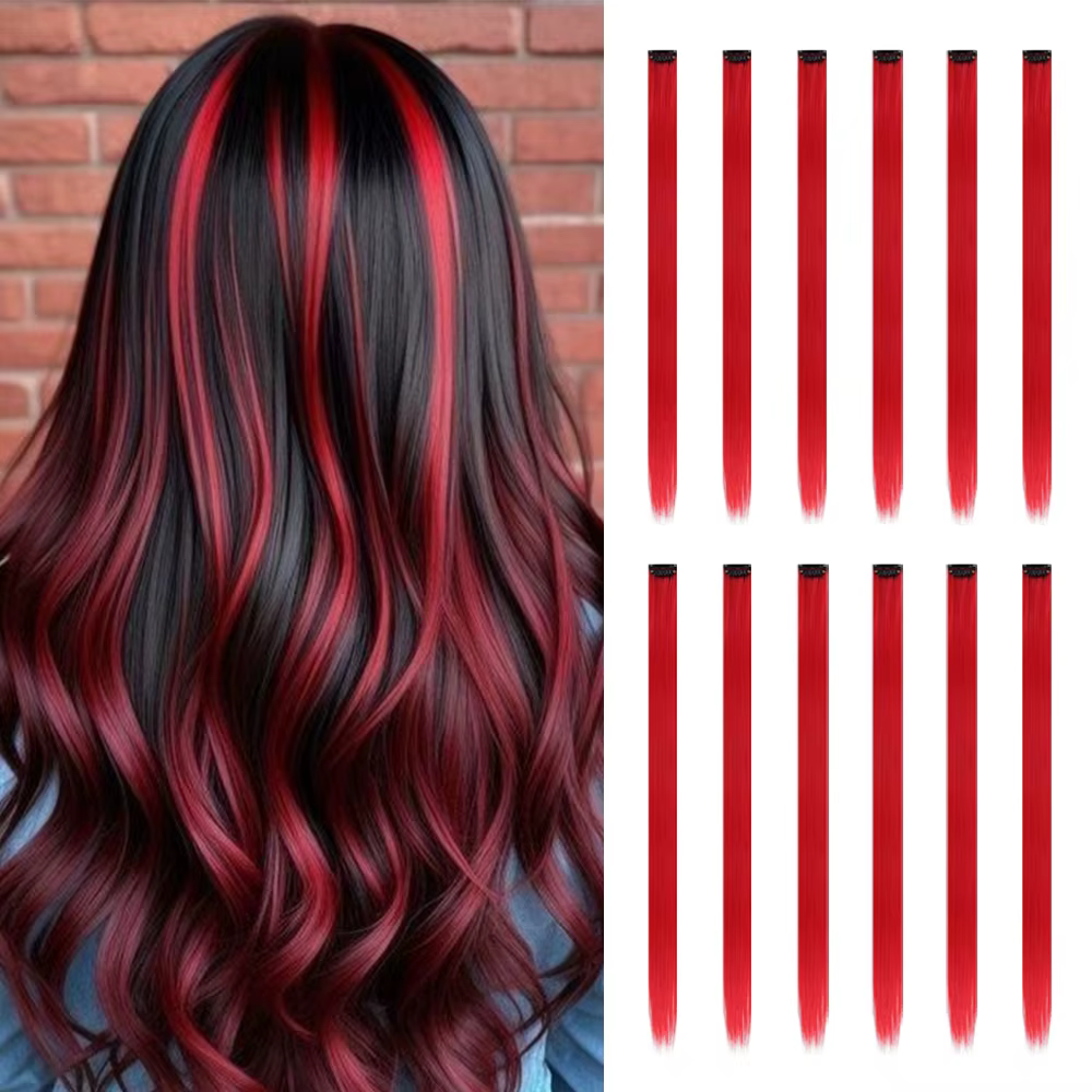 Extensions de cheveux à clips pour femmes