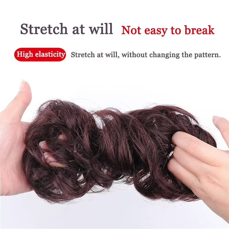 Extension capillaire synthétique bouclée et moelleuse
