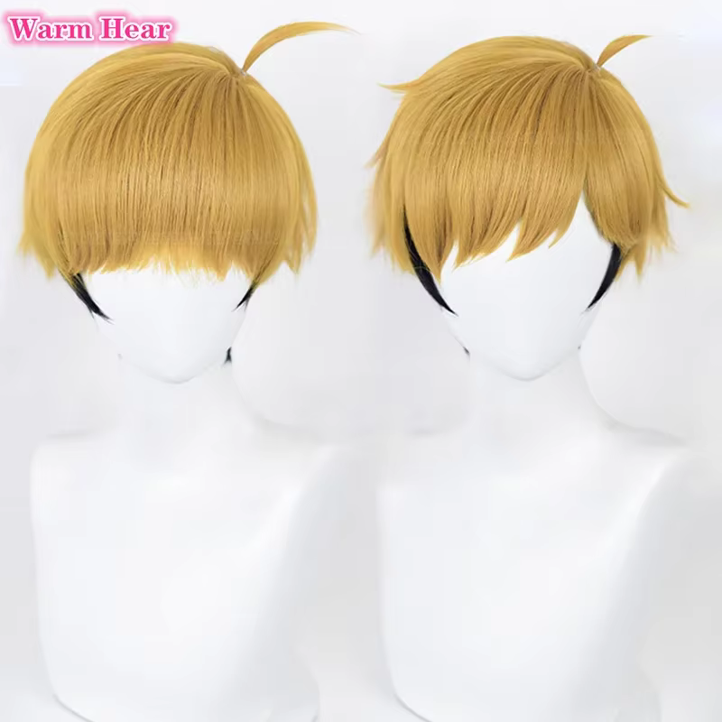 Perruque de Cosplay synthétique de haute qualité, 30cm, No.7 Miya Atsumu, perruques de fête résistantes à la chaleur + bonnet de perruque