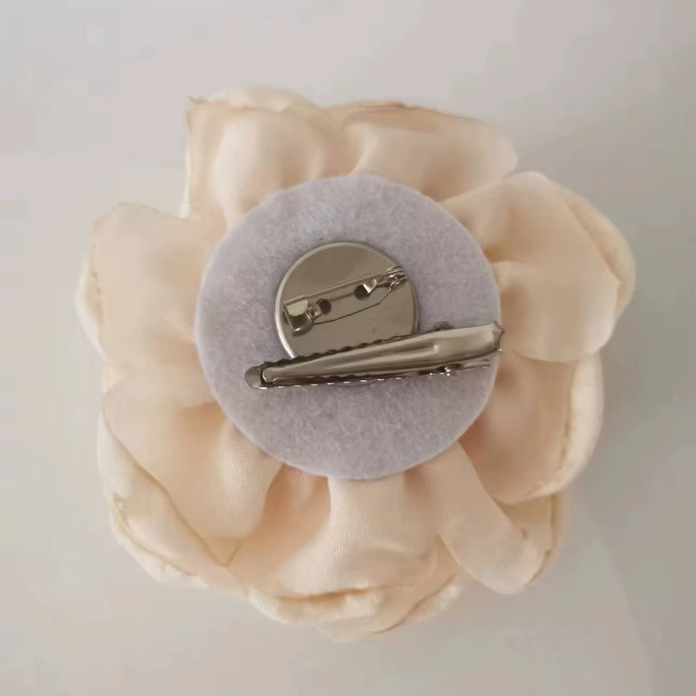 Pinces à cheveux en tissu à fleurs roses pour femmes et filles