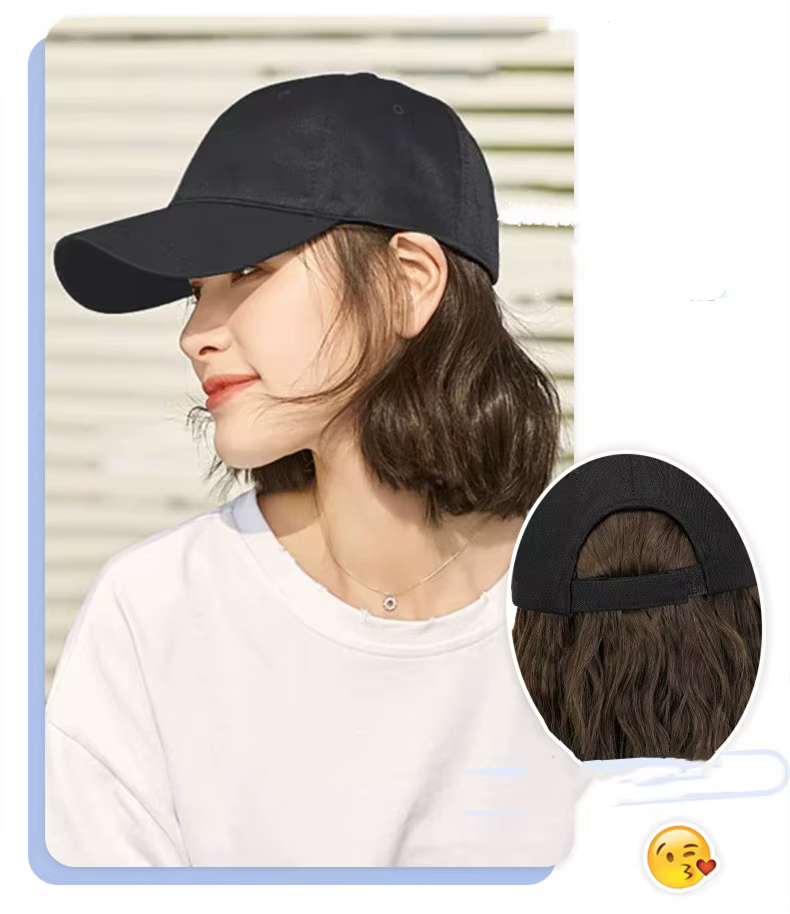 Nouvelle perruque chapeau tendance pour femme
