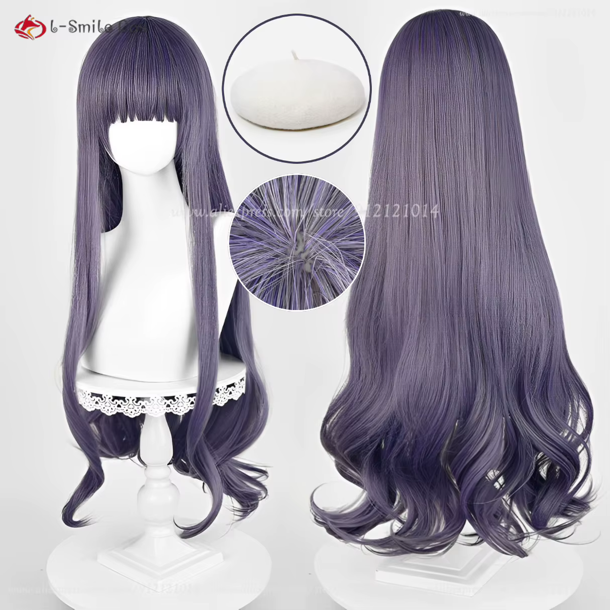 Perruque de Cosplay synthétique Tomoyo Daidouji