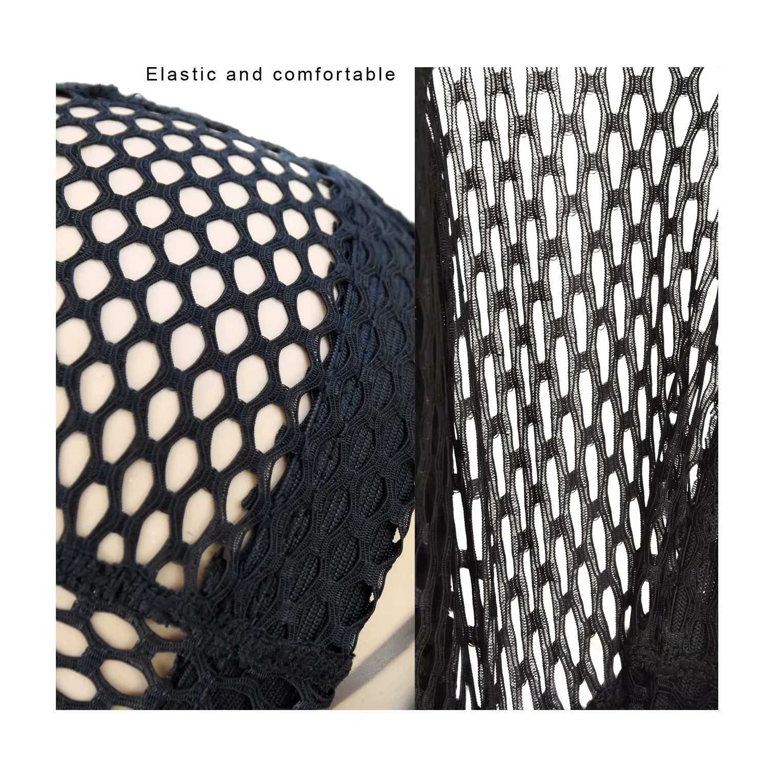 1 bonnet à perruque en maille à grandes mailles