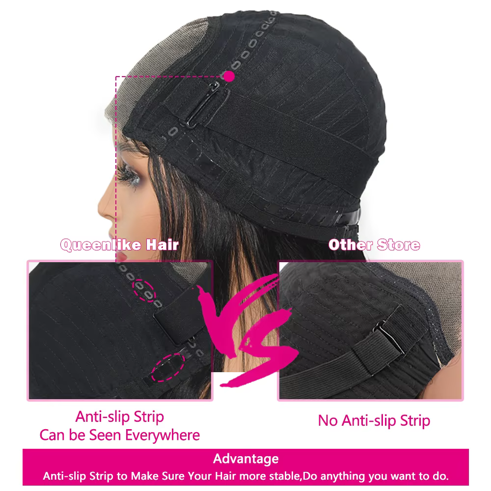 Dinner Enlike Wear and Go-Perruque sans colle pour femme