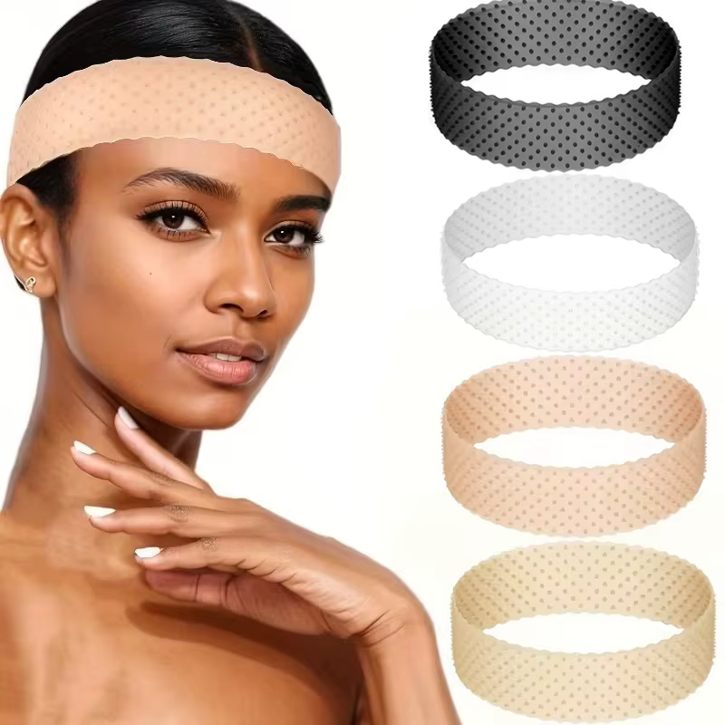 Bandeau de maintien de perruque en silicone élastique