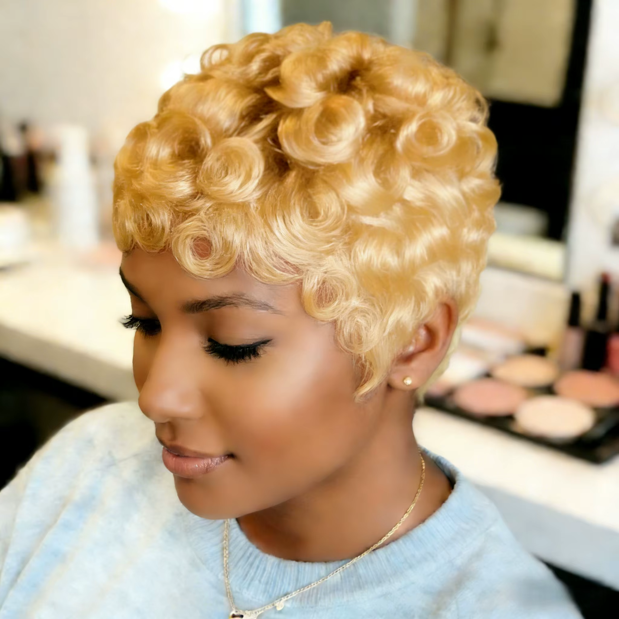 Perruque en cheveux humains brésiliens